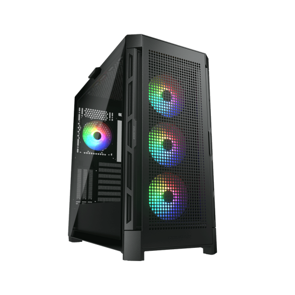 COUGAR CASE M.TOWER DUOFACE PRO CON 2 PANELLI FRONTALI 4X120mm ARGB PWM FAN [CGR-5AD1B-RGB]