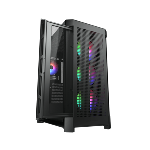 COUGAR CASE M.TOWER DUOFACE PRO CON 2 PANELLI FRONTALI 4X120mm ARGB PWM FAN [CGR-5AD1B-RGB]