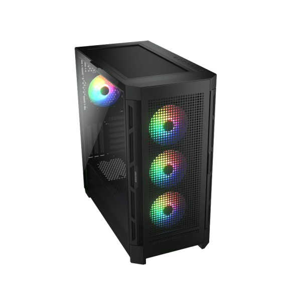 COUGAR CASE M.TOWER DUOFACE PRO CON 2 PANELLI FRONTALI 4X120mm ARGB PWM FAN [CGR-5AD1B-RGB]