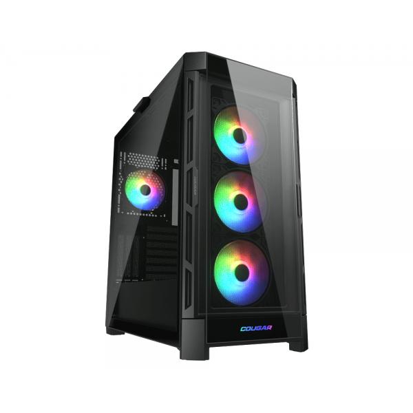 COUGAR CASE M.TOWER DUOFACE PRO CON 2 PANELLI FRONTALI 4X120mm ARGB PWM FAN [CGR-5AD1B-RGB]