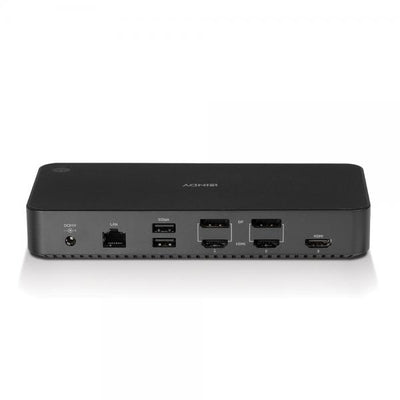 Lindy 43366 replicatore di porte e docking station per laptop USB 3.2 Gen 2 (3.1 Gen 2) Type-C Nero [LINDY43366]