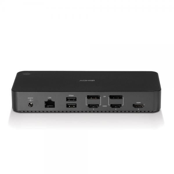 Lindy 43366 replicatore di porte e docking station per laptop USB 3.2 Gen 2 (3.1 Gen 2) Type-C Nero [LINDY43366]