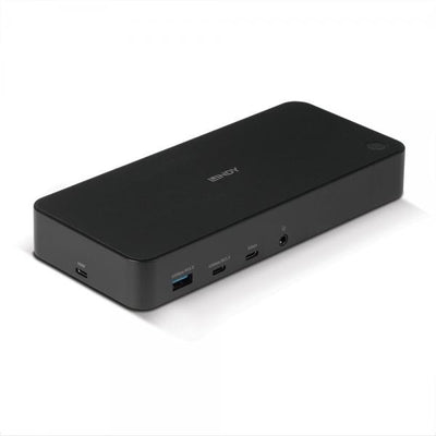 Lindy 43366 replicatore di porte e docking station per laptop USB 3.2 Gen 2 (3.1 Gen 2) Type-C Nero [LINDY43366]
