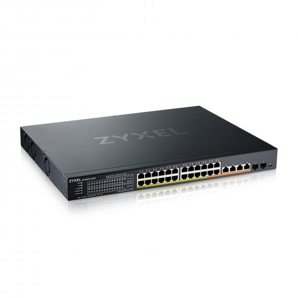 Zyxel XMG1930-30HP - 24-port 2.5GbE Smart Managed Layer 2 PoE 700W 22xPoE+/8xPoE++ Switch with 4 10GbE and 2 SFP+ Uplink [XMG1930-30HP-ZZ0101F]