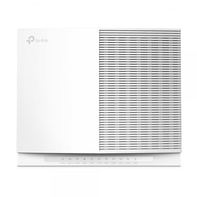 TP-Link - EX820v - AX6000 Dual-Band Wi-Fi 6 VoIP Router, 1148 Mbps at 2.4 GHz + 4804 Mbps at 5 GHz, Internal Antennas, Quad-Core CPU, 1x 2.5Gigabit WAN Port, 1x 2.5Gigabit + 3x Gigabit LAN Ports, 2x R [EX820v]