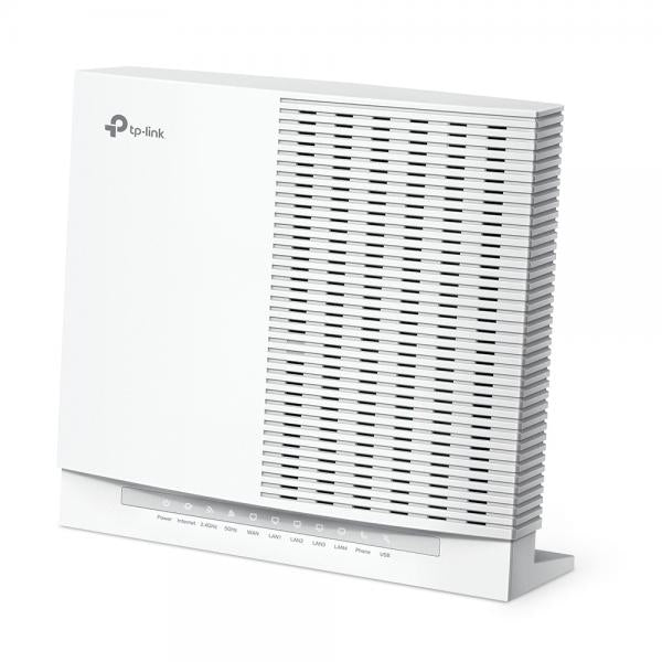 TP-Link - EX820v - AX6000 Dual-Band Wi-Fi 6 VoIP Router, 1148 Mbps at 2.4 GHz + 4804 Mbps at 5 GHz, Internal Antennas, Quad-Core CPU, 1x 2.5Gigabit WAN Port, 1x 2.5Gigabit + 3x Gigabit LAN Ports, 2x R [EX820v]