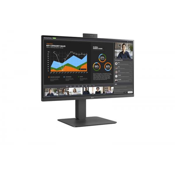 LG MONITOR 23,8 LED IPS 16:9 FHD 5MS 250 CDM, PIVOT, WEBCAM, USB-C DOCK, DP/HDMI, MULTIM [24BR750C]