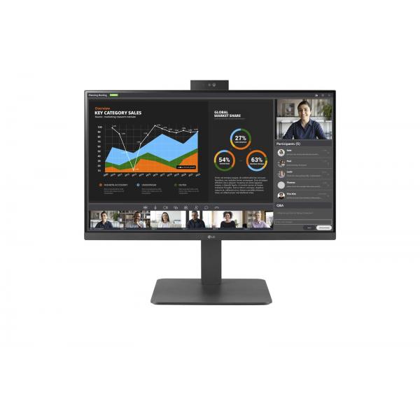 LG MONITOR 23,8 LED IPS 16:9 FHD 5MS 250 CDM, PIVOT, WEBCAM, USB-C DOCK, DP/HDMI, MULTIM [24BR750C]