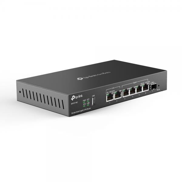 TP-Link - ER707-M2 - Omada Multi-Gigabit VPN Router, 1x 2.5G RJ45 WAN Port, 1x 2.5G RJ45 WAN/LAN Port, 1x Gigabit SFP WAN/LAN Port, 4x Gigabit RJ45 WAN/LAN Ports, 1x USB 2.0 port, 4G LTE Backup with U [ER707-M2]