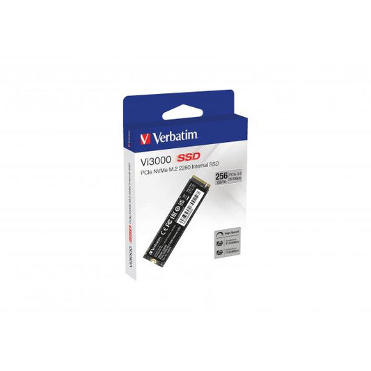 Verbatim Vi3000 PCIe NVMe M.2 SSD 256GB PCI Express 3.0 [49373]