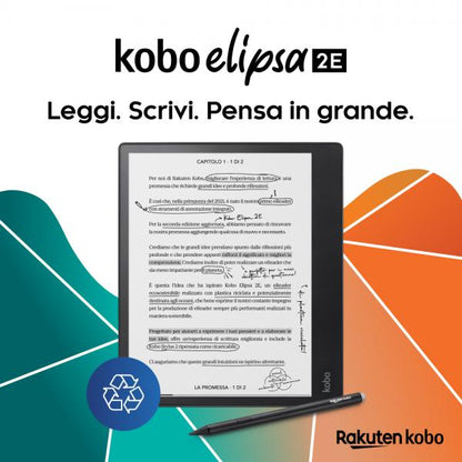 Rakuten Kobo Elipsa 2E lettore e-book Touch screen 32 GB Wi-Fi Nero [N605-KU-BK-K-BU]