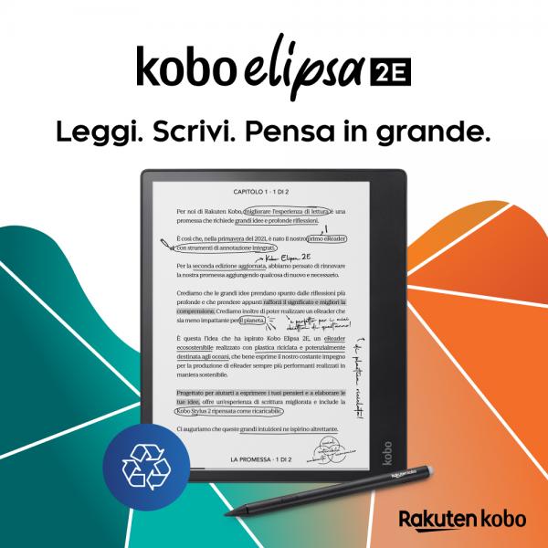 Rakuten Kobo Elipsa 2E lettore e-book Touch screen 32 GB Wi-Fi Nero [N605-KU-BK-K-BU]