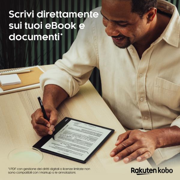 Rakuten Kobo Elipsa 2E lettore e-book Touch screen 32 GB Wi-Fi Nero [N605-KU-BK-K-BU]