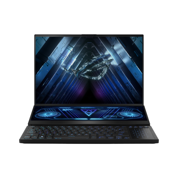 ASUS ROG Zephyrus Duo 16 GX650PY-NM062W AMD Ryzen 9 7945HX Computer portatile 40,6 cm (16") WQXGA 16 GB DDR5-SDRAM 2 TB SSD NVIDIA GeForce RTX 4090 Wi-Fi 6E (802.11ax) Windows 11 Home Nero [90NR0BI1-M003M0]