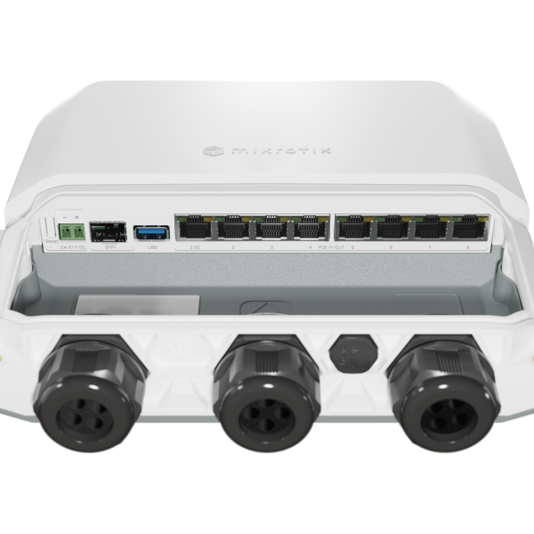 MikroTik - RB5009UPr+S+ with Marvell Armada ARMv8 CPU (4-cores, 1.4GHz per core), 1GB of DDR4 RAM, 1GB NAND storage, 1x 2.5Gbit LAN (802.3af/at PoE-out and POE-in), 7x 1Gbit LAN (802.3af/at PoE-out an [RB5009UPr+S+OUT]