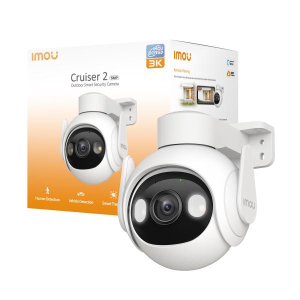 IMOU CRUISER 2 3K TELECAMERA OUTDOOR MOTORIZZATA 5MP FULL COLOR, WI-FI 6, SIRENA, FARETTO [IPC-GS7EP-5M0WE]