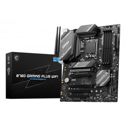 MSI MB B760, B760 GAMING PLUS WIFI, LGA 1700, 4DDR5, 5PCI-Ex16, 3M.2, 4SATA3, MATX [B760 GAMING PLUS WIF]