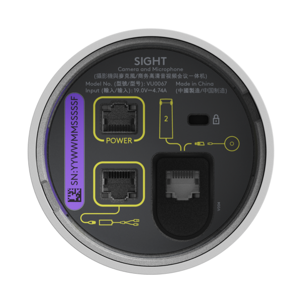 LOGITECH WEBCAM VIDEOCONFERENZA LOGITECH SIGHT WHITE USB WW-9004 [960-001503]