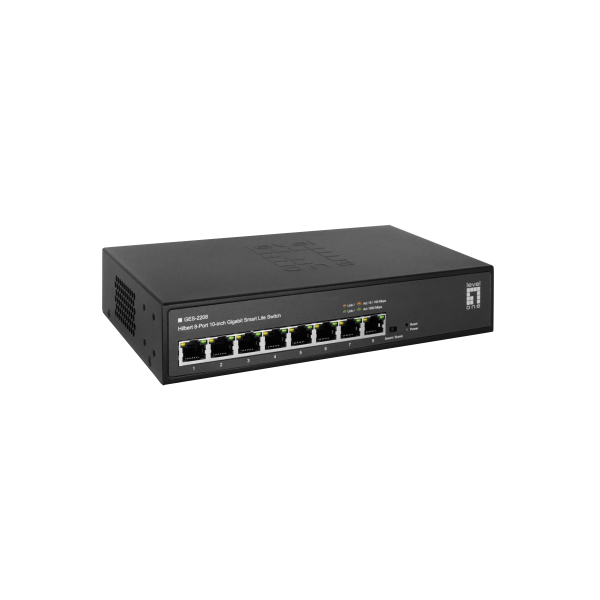 Level One Hilbert 8-Port 10-inch Gigabit Smart Lite Switch [GES-2208]