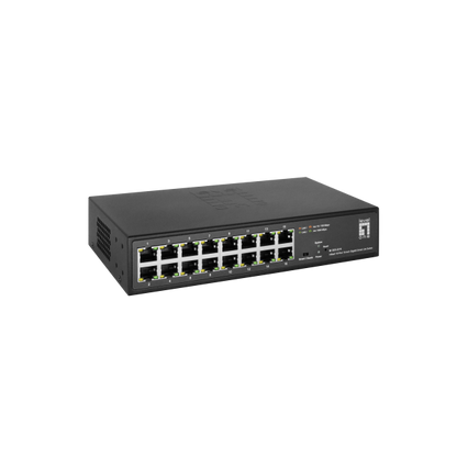 Level One Hilbert 16-Port 10-inch Gigabit Smart Lite Switch [GES-2216]