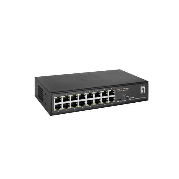 Level One Hilbert 16-Port 10-inch Gigabit Smart Lite Switch [GES-2216]