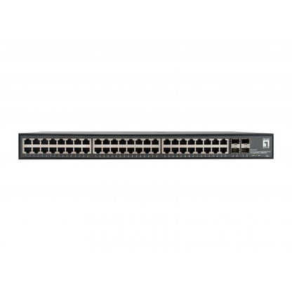 Level One 52-Port UnManaged Gigabit Ethernet Switch- 48 x Gigabit RJ45- 4 x 10GbE SFP+ [GTU-5211]