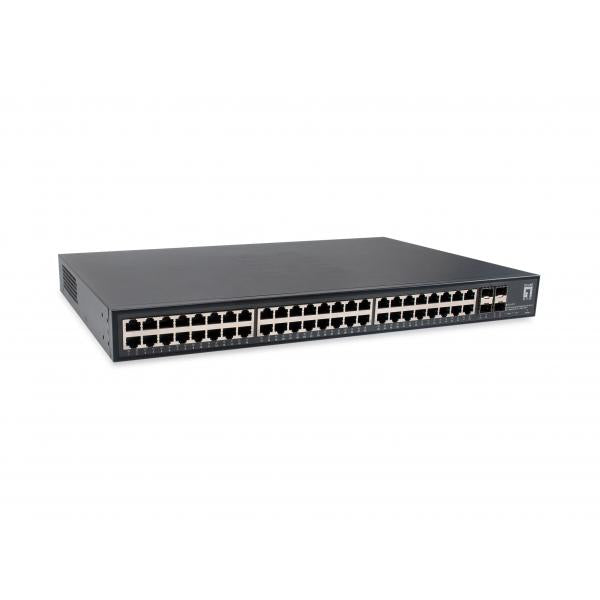 Level One 52-Port UnManaged Gigabit Ethernet Switch- 48 x Gigabit RJ45- 4 x 10GbE SFP+ [GTU-5211]