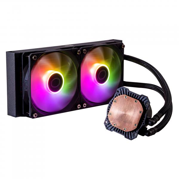 Cooler Master MasterLiquid 240L Core ARGB Processore Liquid cooling kit 12 cm Nero [MLW-D24M-A18PZ-R1] - ITPartners
