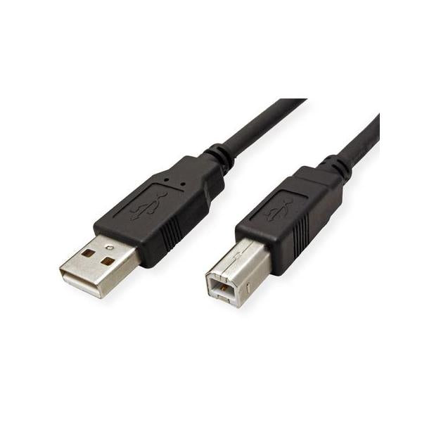 ROLINE GREEN CAVO USB2.0, A - B, M/M, BLACK, 1.8M [11.44.8818]