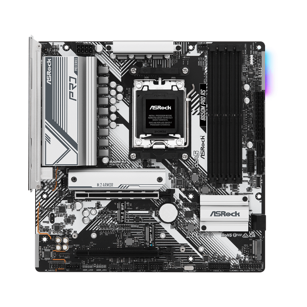 ASROCK MB AMD B650, B650M PRO RS, AM5, 4DDR5, 4SATA3, GLAN, MATX [B650M PRO RS]
