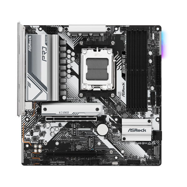 ASROCK MB AMD B650, B650M PRO RS, AM5, 4DDR5, 4SATA3, GLAN, MATX [B650M PRO RS]