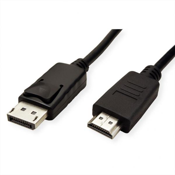 ROLINE GREEN CAVO DISPLAYPORT CABLE, DP - HDTV, M/M, BLACK, 2M [11.44.5781]