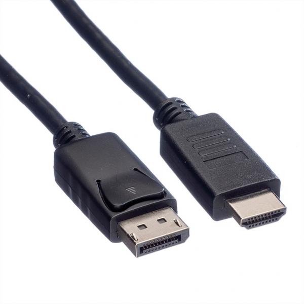 ROLINE GREEN CAVO DISPLAYPORT CABLE, DP - HDTV, M/M, BLACK, 2M [11.44.5781]