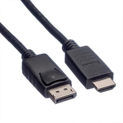 ROLINE GREEN CAVO DISPLAYPORT CABLE, DP - HDTV, M/M, BLACK, 2M [11.44.5781]