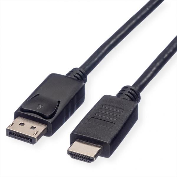 ROLINE GREEN CAVO DISPLAYPORT CABLE, DP - HDTV, M/M, BLACK, 2M [11.44.5781]