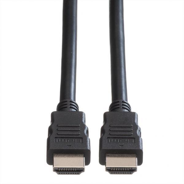 ROLINE GREEN CAVO HDMI HIGH SPEED CABLE, M/M, BLACK, 1M [11.44.5571]