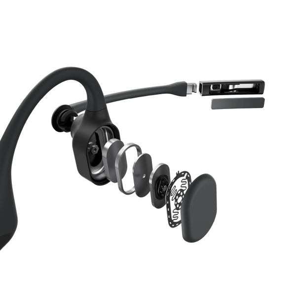 SHOKZ OpenComm2 UC (With USB-A) Bluetooth Wireless Bone Conduction Headset [C110-AA-BK-EN]