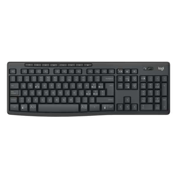 LOGITECH BUNDLE TASTIERA WIRELESS+MOUSE DESKTOP MK370 SILENT COMBO, USB, LAYOUT ITA, COLORE NERO [920-012069]
