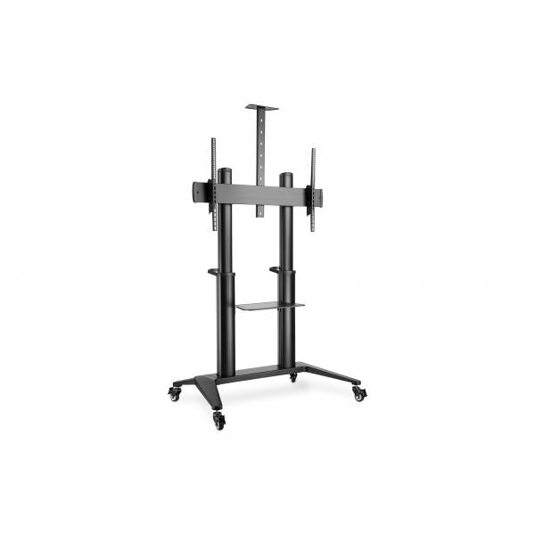 Digitus 70-120 inch Rolling Floor Stand - Weight capacity max 140kg - VESA 200 x 200 up to 1000 x 600 - Black [DA-90452]