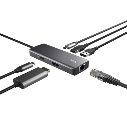 TRUST ADATTATORE DALYX 6-IN-1 MULTIPORTE [24968]