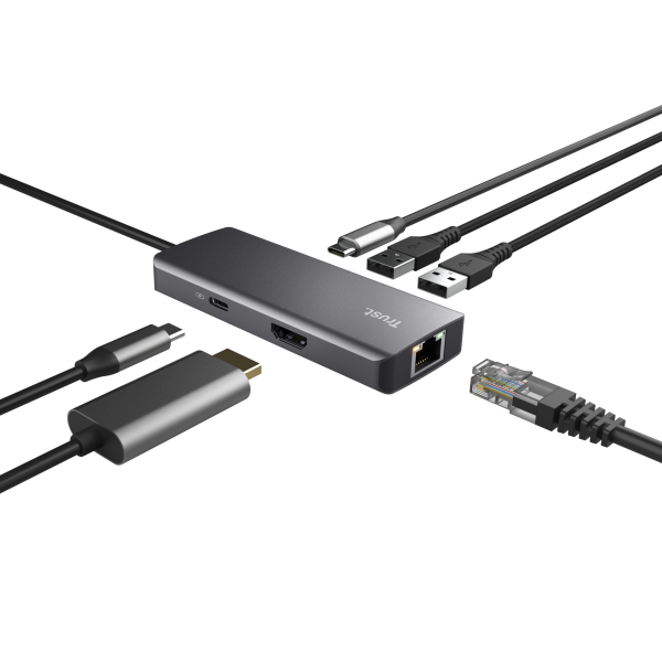 TRUST ADATTATORE DALYX 6-IN-1 MULTIPORTE [24968]