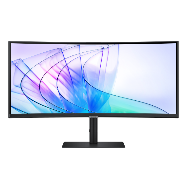 Samsung ViewFinity S6 - 34 inch Curved - UltraWide Quad HD VA LED Monitor - 3440x1440 - HAS / RJ45 / USB-C / Webcam [LS34C652VAUXEN]