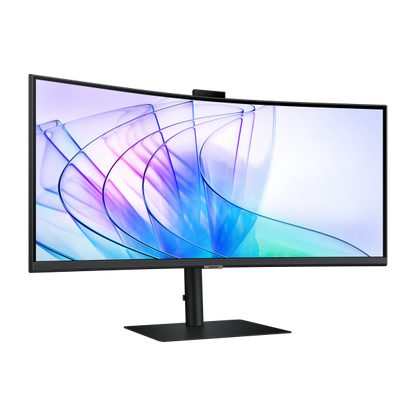 Samsung ViewFinity S6 - 34 inch Curved - UltraWide Quad HD VA LED Monitor - 3440x1440 - HAS / RJ45 / USB-C / Webcam [LS34C652VAUXEN]