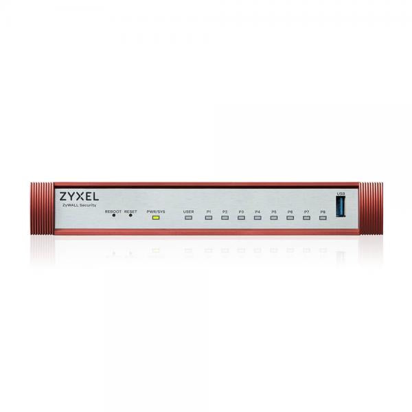 Zyxel USG FLEX 100 H - 8 Gigabit user-definable ports - 1 USB with 1 YR Entry Defense Pack [USGFLEX100H-EU0101F]