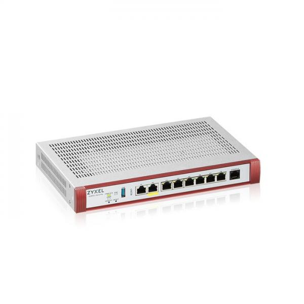 ZYXEL FIREWALL CONS. 50 UTENTI, BANDA FINO A 5GB, 1P2,5GBPOE+1P2,5GB+6PGB LAN/WAN, DESKTOP/RACK, 1Y [USGFLEX200HP-EU0102F]