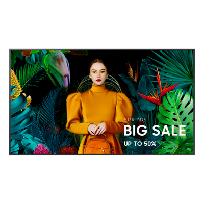 SAMSUNG MONITOR DIGITAL SIGNAGE 65 LED 4K UHD 350 CDM, QB65C, HDMI, LAN/WIFI [LH65QBCEBGCXEN]