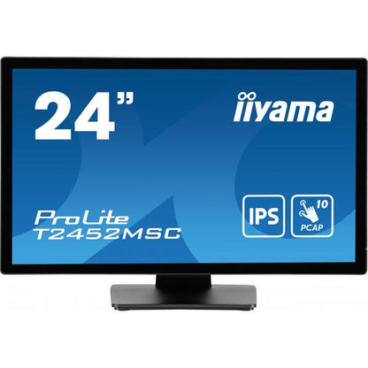 Iiyama ProLite 24 inch Touch - Full HD IPS LED Monitor - 1920x1080 [T2452MSC-B1]