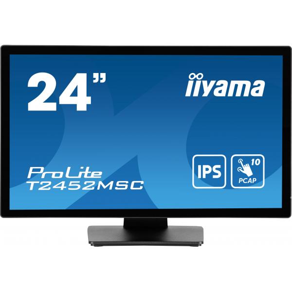 Iiyama ProLite 24 inch Touch - Full HD IPS LED Monitor - 1920x1080 [T2452MSC-B1]