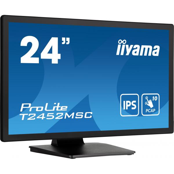 Iiyama ProLite 24 inch Touch - Full HD IPS LED Monitor - 1920x1080 [T2452MSC-B1]