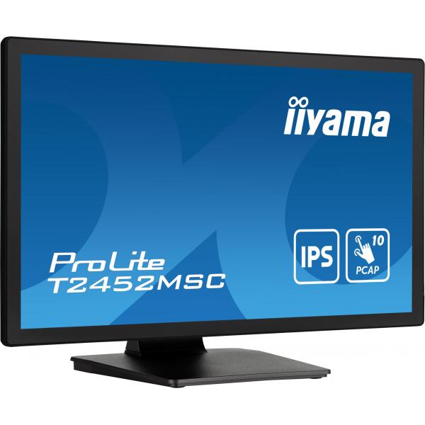 Iiyama ProLite 24 inch Touch - Full HD IPS LED Monitor - 1920x1080 [T2452MSC-B1]